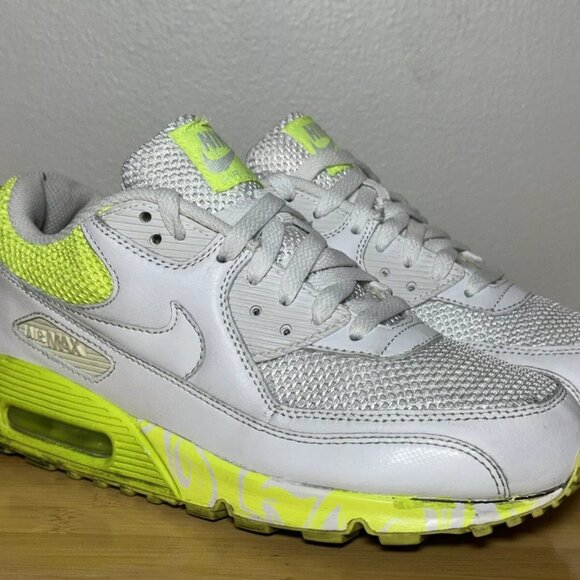 Nike Other - Size 9 -‎ Nike Air Max 90 White Volt Mens Wmns 11 Running Sneakers 325213-113